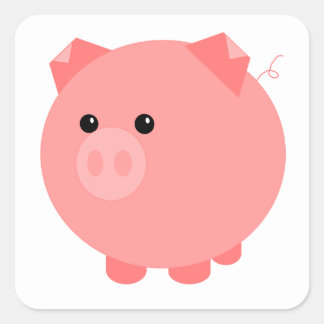 Adesivos para porcos de porcos bonitos