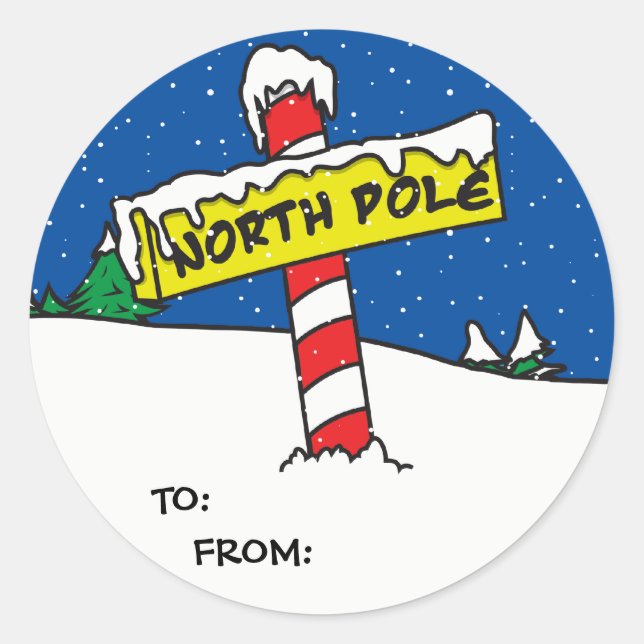 Adesivos para presentes de férias (Frente)