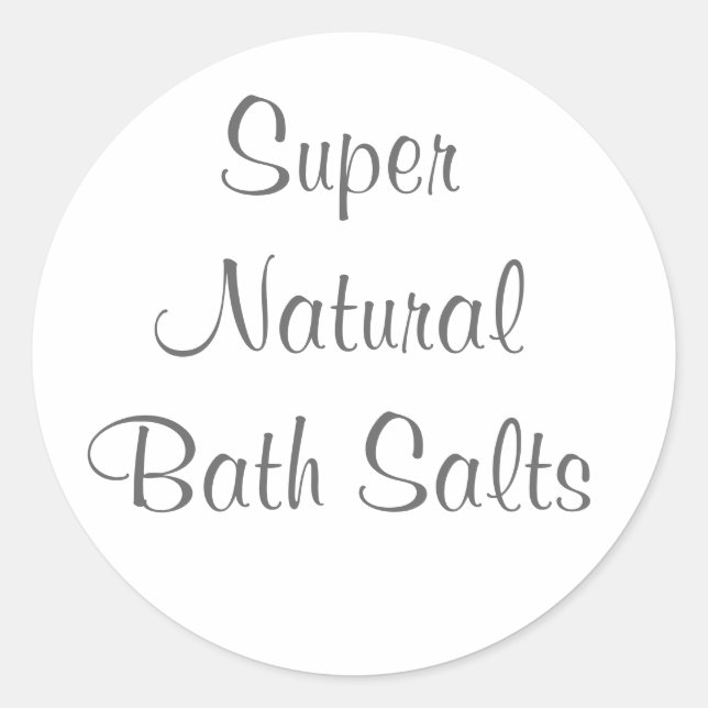 Adesivos para Sais de Banho (Frente)