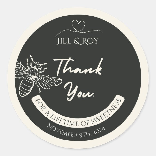 Adesivos para Tampa de Pote de Mel Mini (Frente)