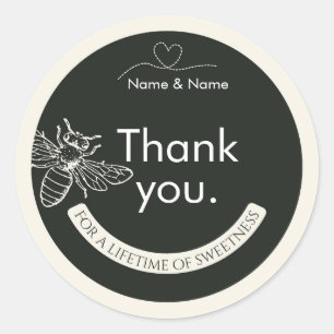 Adesivos para Tampa de Pote de Mel Mini