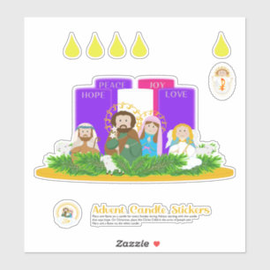 Adesivos para Velas Médias Avançadas