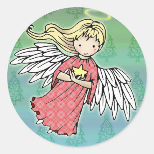 Adesivos Pequeno Anjo de Natal