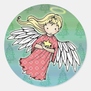 Adesivos Pequeno Anjo de Natal