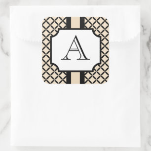 Adesivos personalizados clássicos monogramados