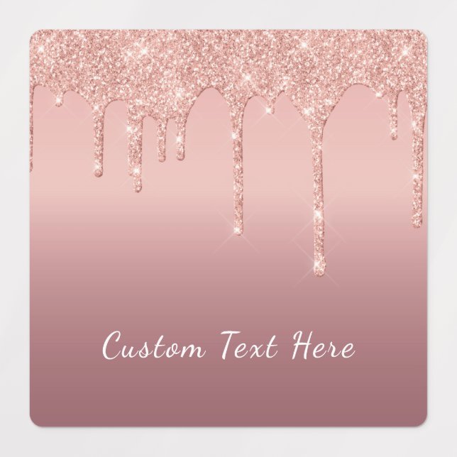 Adesivos Personalizados com Texto Brilho Dourado R (Design 1)
