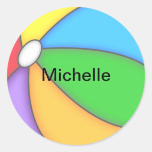 Adesivos personalizados da praia