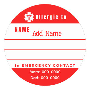 Adesivos Personalizados de Alerta de Emergência pa