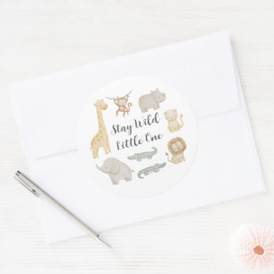 Adesivos Personalizados de Animais da Savana para 
