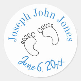 Adesivos personalizados de bebê recém-nascido 