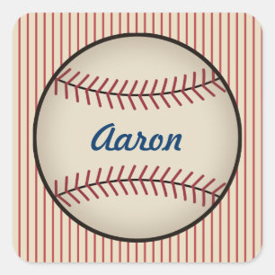 Adesivos Personalizados de Beisebol Vintage