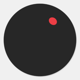 Adesivos personalizados de bola de squash com um p
