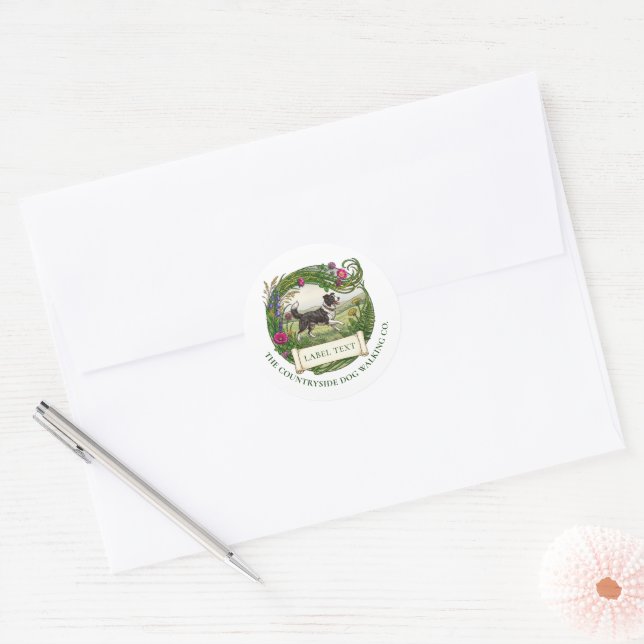Adesivos Personalizados de Border Collie para Pass (Envelope)