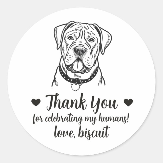 Adesivos Personalizados de Cane Corso para Lembran (Frente)
