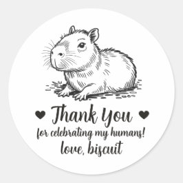 Adesivos Personalizados de Capivara para Favors de