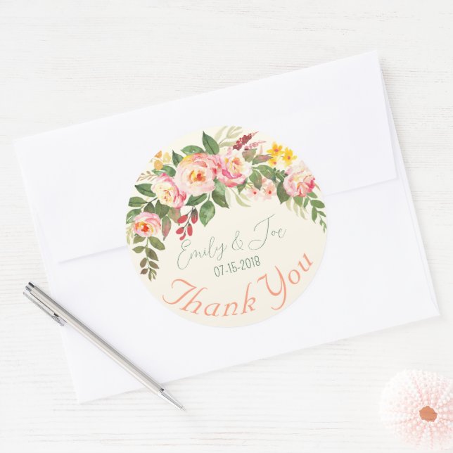 Adesivos personalizados de casamento (Envelope)