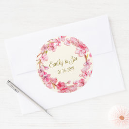 Adesivos personalizados de casamento