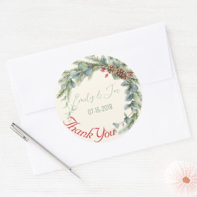 Adesivos personalizados de casamento (Envelope)