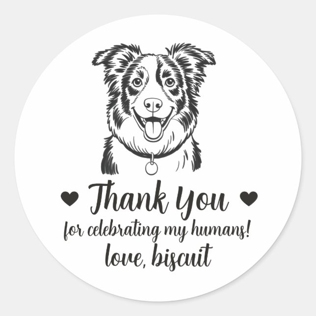 Adesivos Personalizados de Casamento com Border Co (Frente)