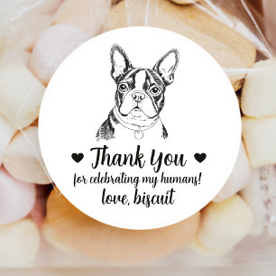 Adesivos Personalizados de Casamento com Boston Te