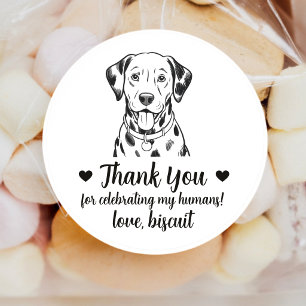 Adesivos Personalizados de Casamento com Cachorro
