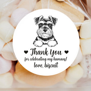 Adesivos Personalizados de Casamento com Cachorro