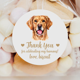 Adesivos Personalizados de Casamento com Cachorro 