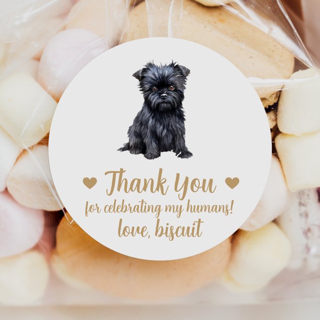 Adesivos Personalizados de Casamento com Cachorro  (Criador carregado)