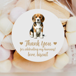 Adesivos Personalizados de Casamento com Cachorro 