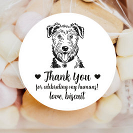 Adesivos Personalizados de Casamento com Deerhound