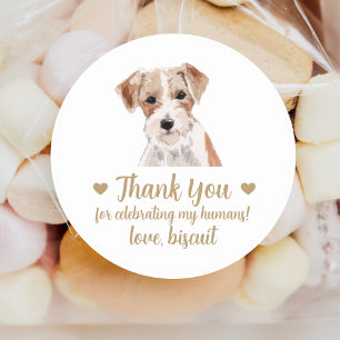 Adesivos Personalizados de Casamento de Cachorro