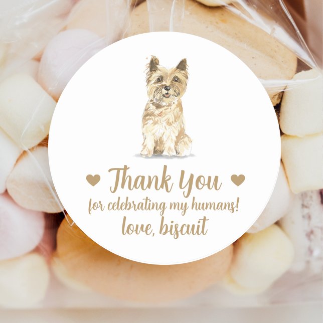 Adesivos Personalizados de Casamento de Cachorro (Criador carregado)
