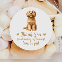 Adesivos Personalizados de Casamento de Cachorro C