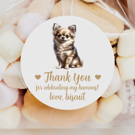 Adesivos Personalizados de Casamento de Cachorro C