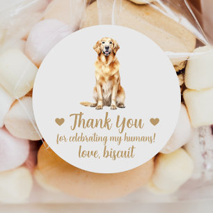 Adesivos Personalizados de Casamento de Cachorro G