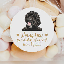Adesivos Personalizados de Casamento de Cachorro G