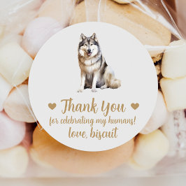 Adesivos Personalizados de Casamento de Cachorro M