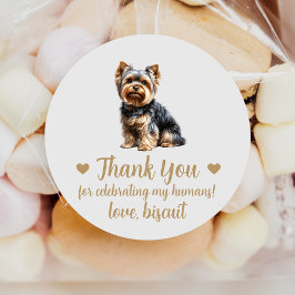 Adesivos Personalizados de Casamento de Cachorro Y