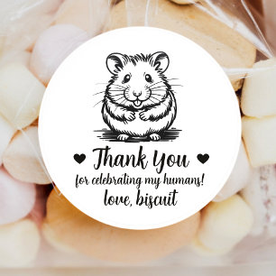 Adesivos Personalizados de Casamento de Hamster