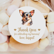 Adesivos Personalizados de Casamento para Cachorro