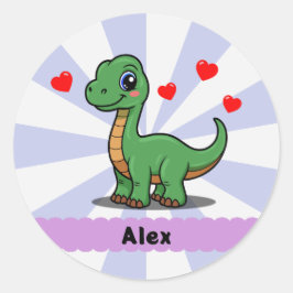 Adesivos Personalizados de Dinossauro Braquiossaur