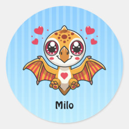 Adesivos Personalizados de Dinossauro Voador