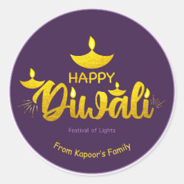Adesivos personalizados de Diwali para presentes p
