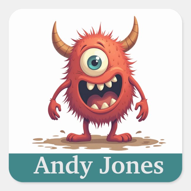 Adesivos personalizados de dragões coloridos (Frente)