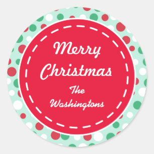 Adesivos Personalizados de Feriado de Retro Person