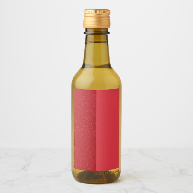 Adesivos Personalizados de Garrafa Vermelho Tomate (Frente)
