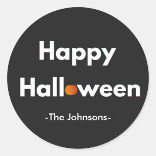 Adesivos Personalizados de Halloween Minimalistas