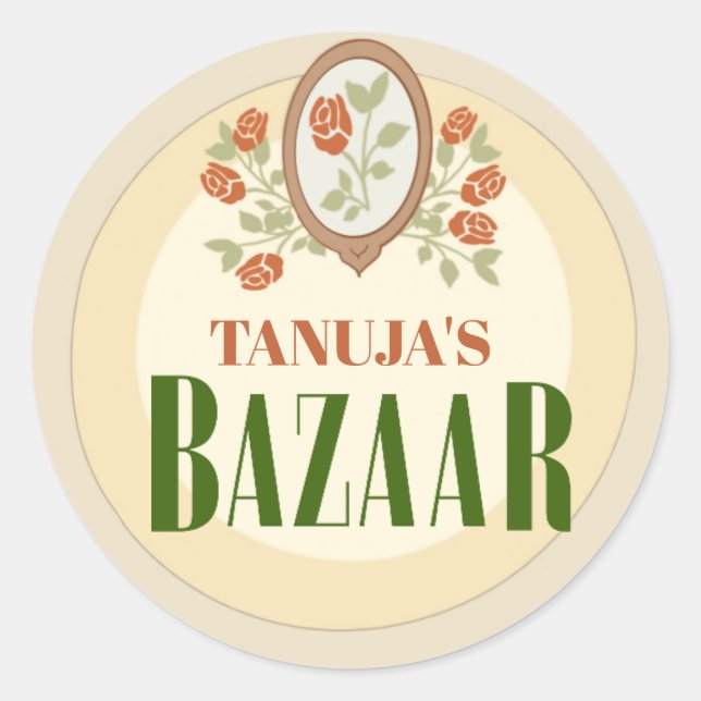 Adesivos Personalizados de Mendhi | Adesivos para  (Frente)