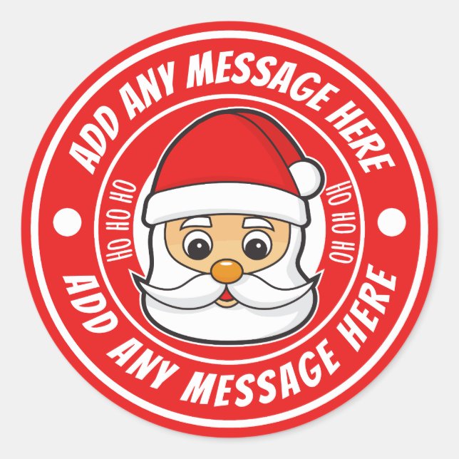 Adesivos Personalizados de Natal (Frente)