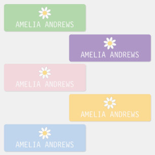 Adesivos Personalizados de Nome de Criança com Mar